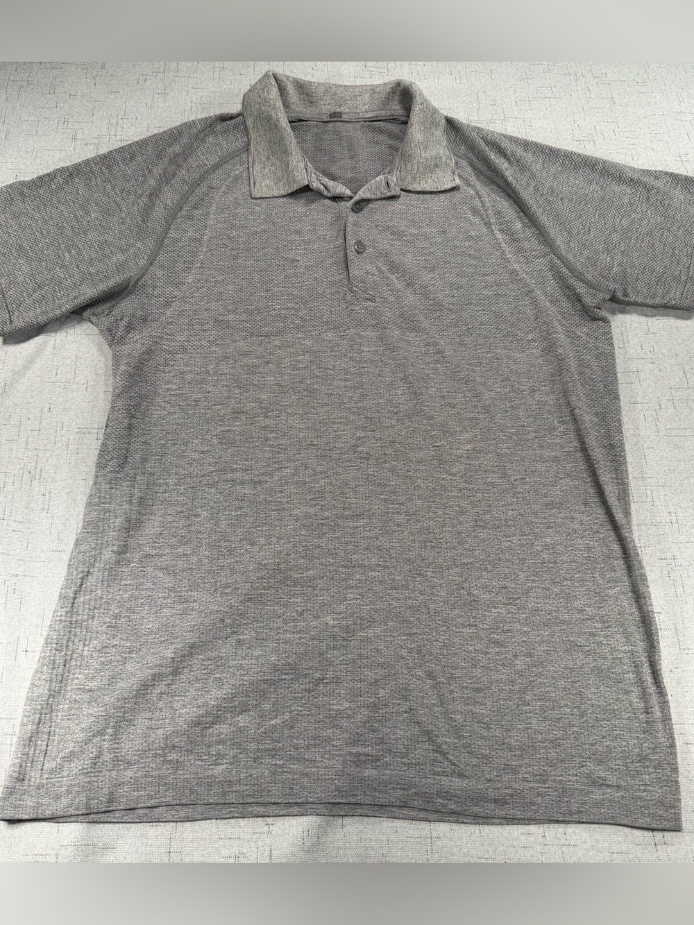 Lululemon Metal Vent Tech Short Sleeve Polo Shirt Mens Gray Athletic Golf Top⁠